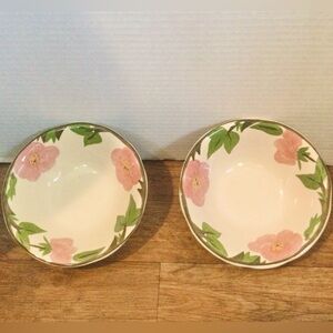 Franciscan Desert Rose Dessert/Fruit Bowls Set  6”